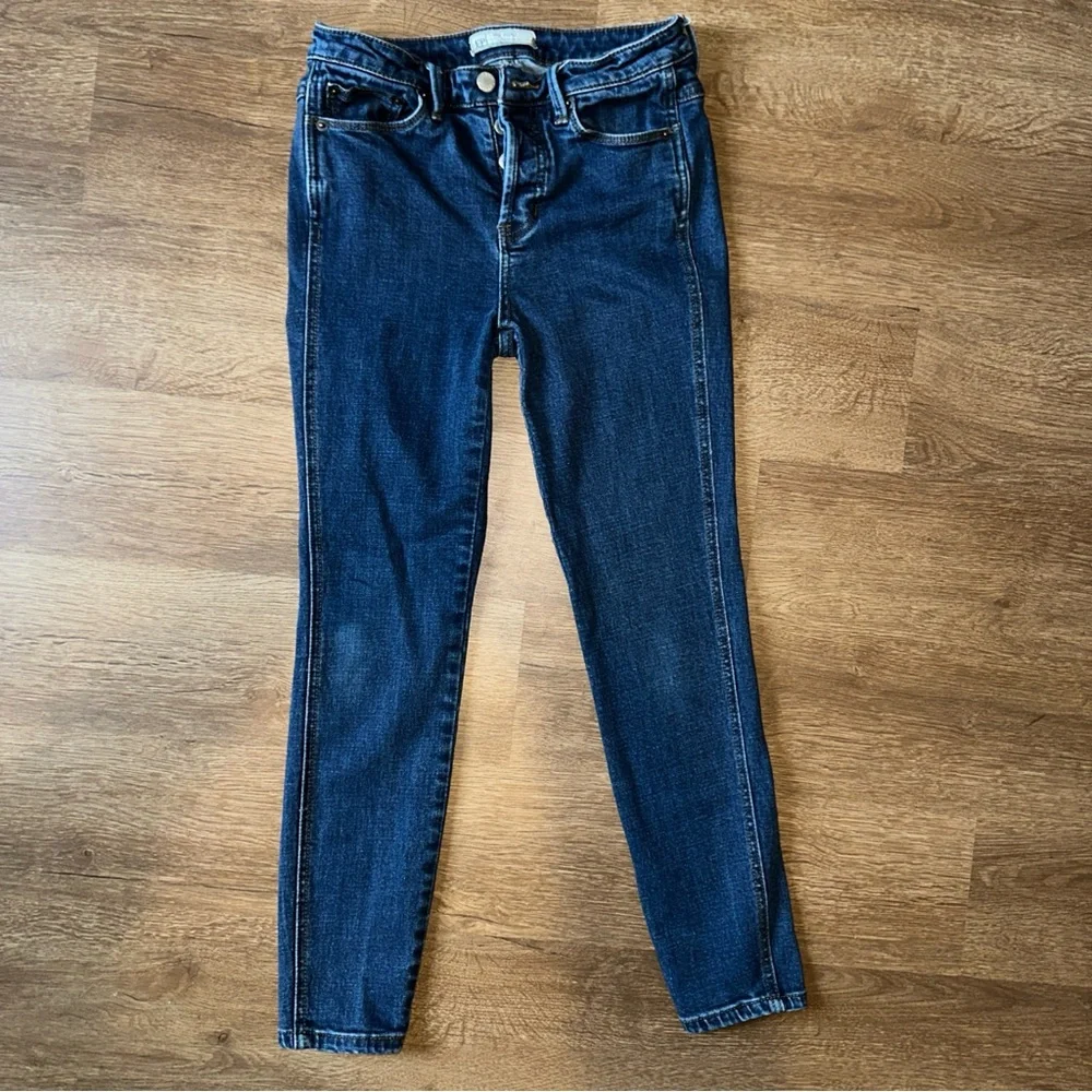 Free people womans jeans size 26 button‎ fly denim Skinny